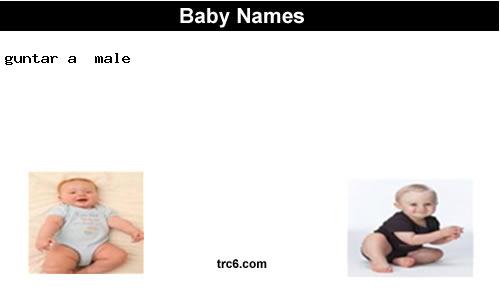 guntar-a baby names